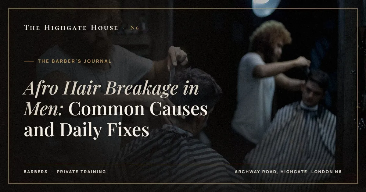 Afro Hair Breakage in Men: Common Causes and Daily Fixes - The Barber's Journal, The Highgate House, Highgate N6