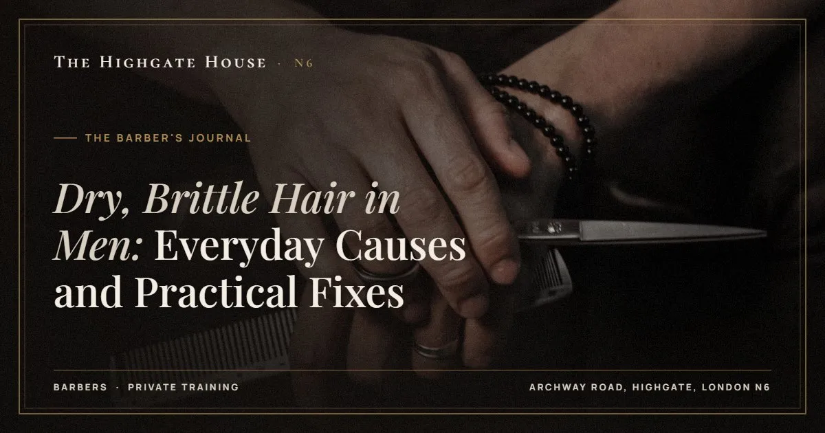 Dry, Brittle Hair in Men: Everyday Causes and Practical Fixes - The Barber's Journal, The Highgate House, Highgate N6
