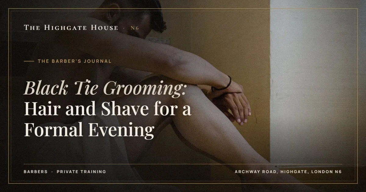 Black Tie Grooming: Hair and Shave for a Formal Evening - The Barber's Journal, The Highgate House, Highgate N6