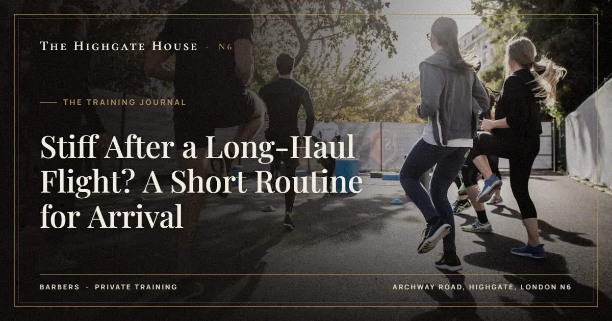 Stiff After a Long-Haul Flight? A Short Routine for Arrival - The Training Journal, The Highgate House, Highgate N6