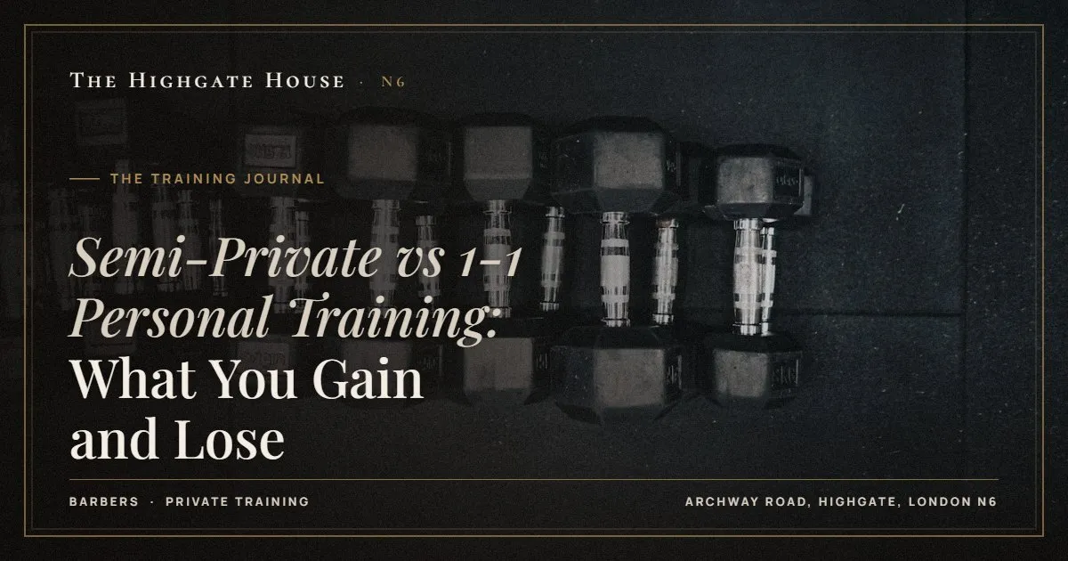 Semi-Private vs 1-1 Personal Training: What You Gain and Lose - The Training Journal, The Highgate House, Highgate N6