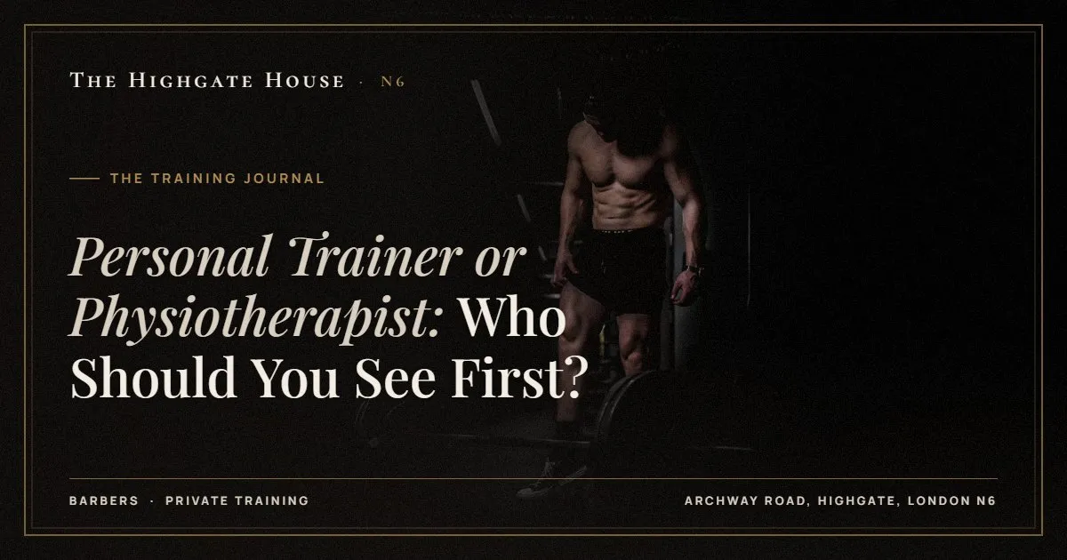 Personal Trainer or Physiotherapist: Who Should You See First? - The Training Journal, The Highgate House, Highgate N6