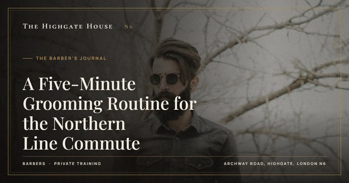 A Five-Minute Grooming Routine for the Northern Line Commute - The Barber's Journal, The Highgate House, Highgate N6