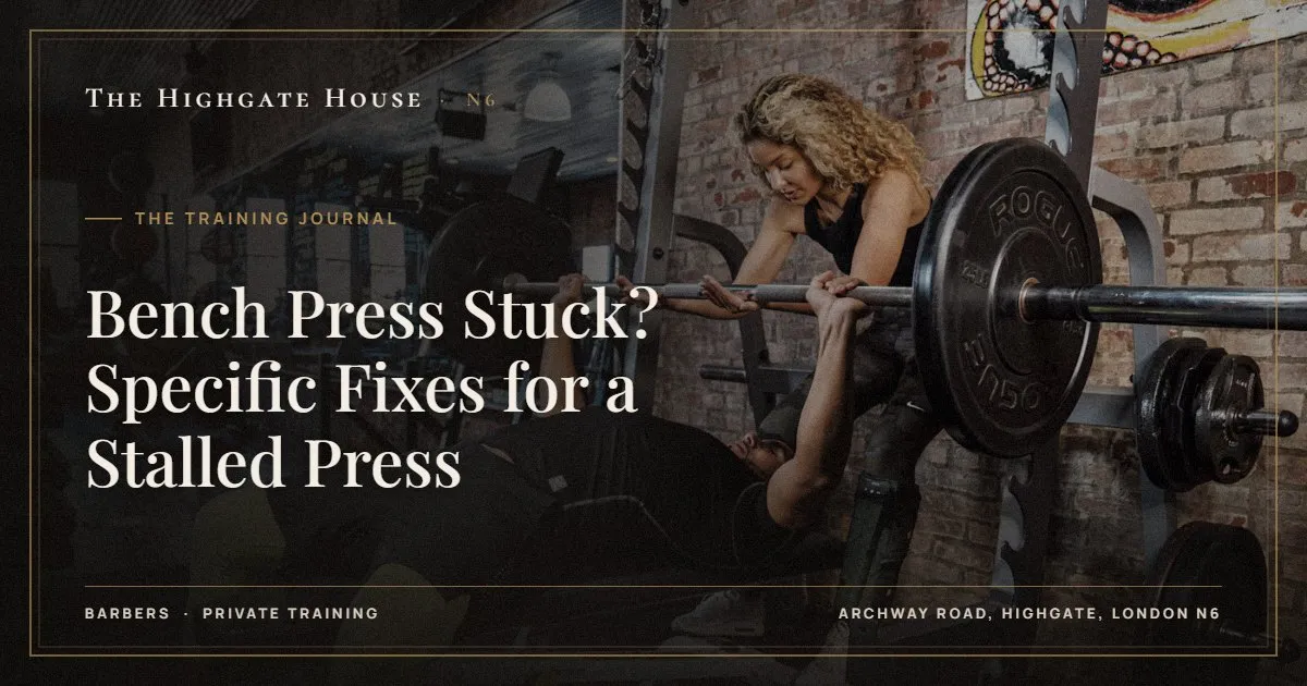 Bench Press Stuck? Specific Fixes for a Stalled Press - The Training Journal, The Highgate House, Highgate N6