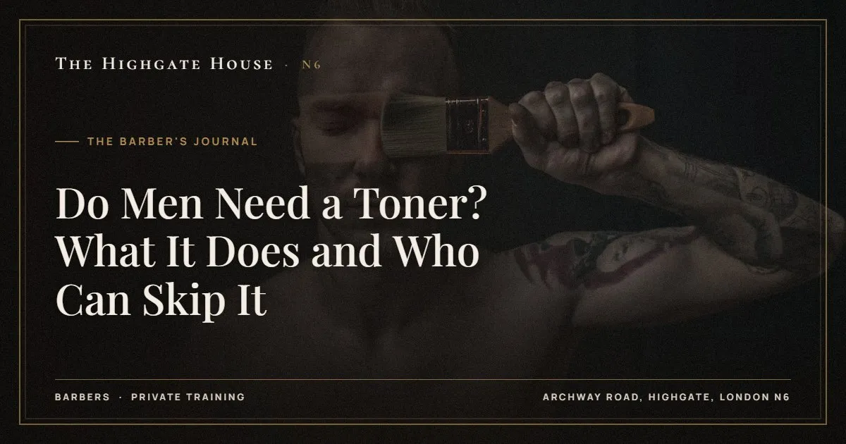 Do Men Need a Toner? What It Does and Who Can Skip It - The Barber's Journal, The Highgate House, Highgate N6