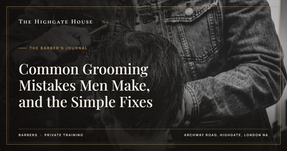 Common Grooming Mistakes Men Make, and the Simple Fixes - The Barber's Journal, The Highgate House, Highgate N6
