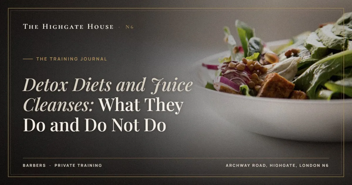 Detox Diets and Juice Cleanses: What They Do and Do Not Do - The Training Journal, The Highgate House, Highgate N6