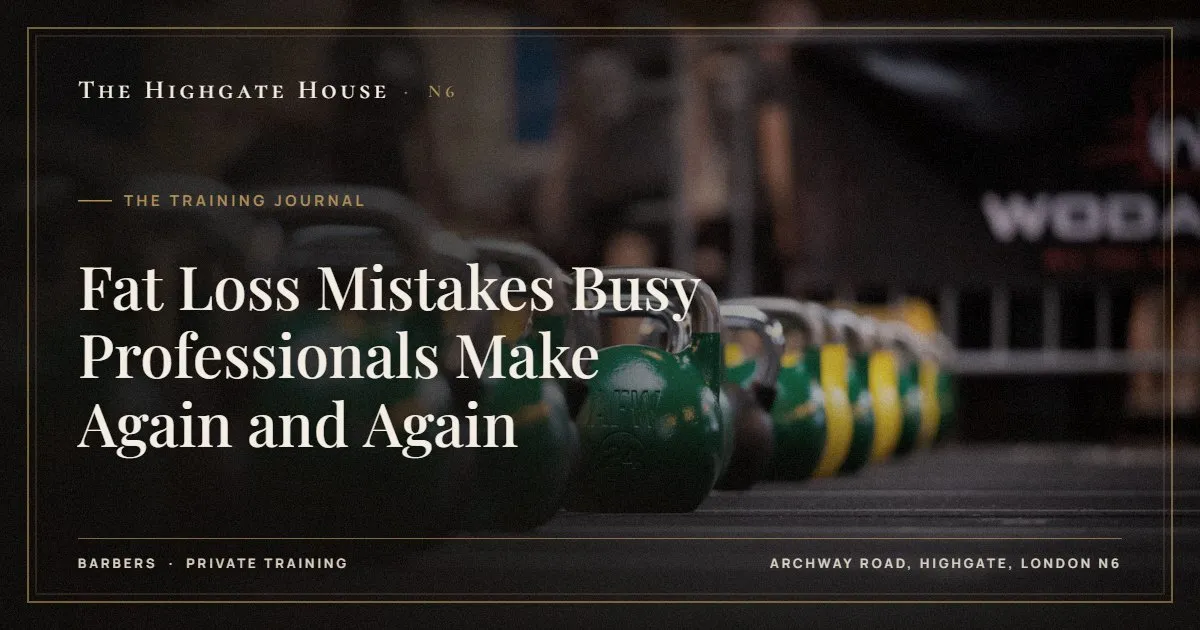 Fat Loss Mistakes Busy Professionals Make Again and Again - The Training Journal, The Highgate House, Highgate N6