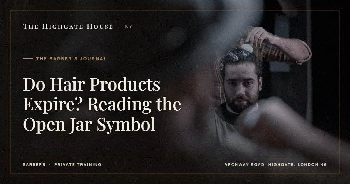 Do Hair Products Expire? Reading the Open Jar Symbol - The Barber's Journal, The Highgate House, Highgate N6
