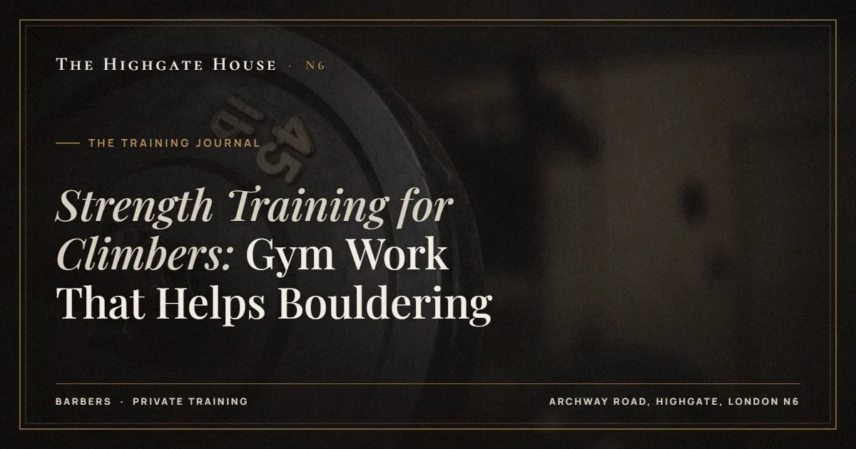 Strength Training for Climbers: Gym Work That Helps Bouldering - The Training Journal, The Highgate House, Highgate N6