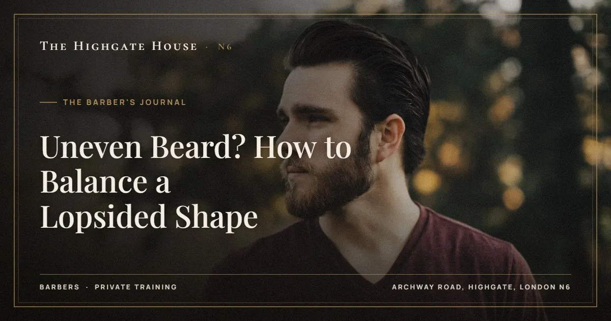 Uneven Beard? How to Balance a Lopsided Shape - The Barber's Journal, The Highgate House, Highgate N6