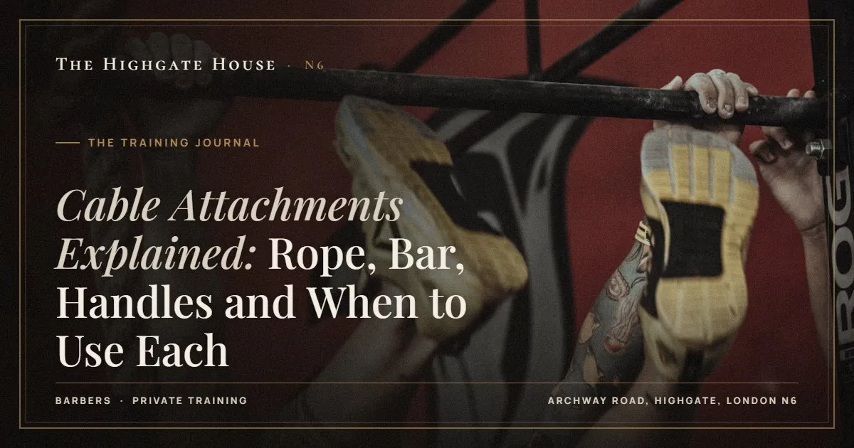Cable Attachments Explained: Rope, Bar, Handles and When to Use Each - The Training Journal, The Highgate House, Highgate N6