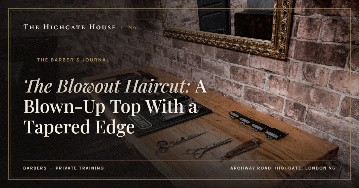 The Blowout Haircut: A Blown-Up Top With a Tapered Edge - The Barber's Journal, The Highgate House, Highgate N6