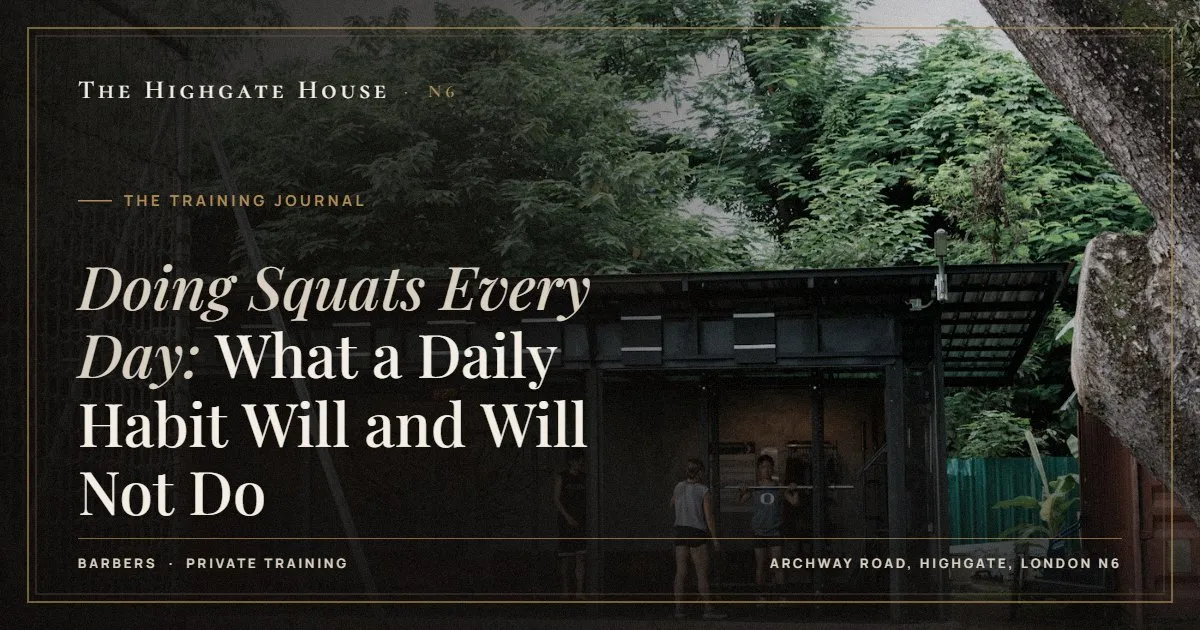 Doing Squats Every Day: What a Daily Habit Will and Will Not Do - The Training Journal, The Highgate House, Highgate N6