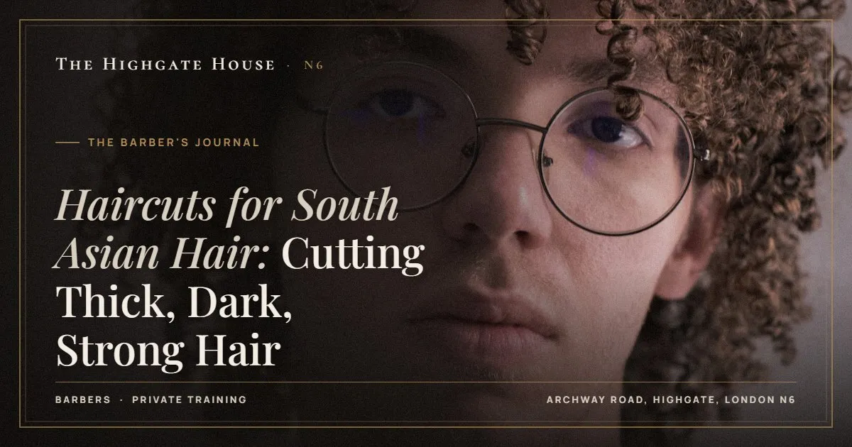 Haircuts for South Asian Hair: Cutting Thick, Dark, Strong Hair - The Barber's Journal, The Highgate House, Highgate N6