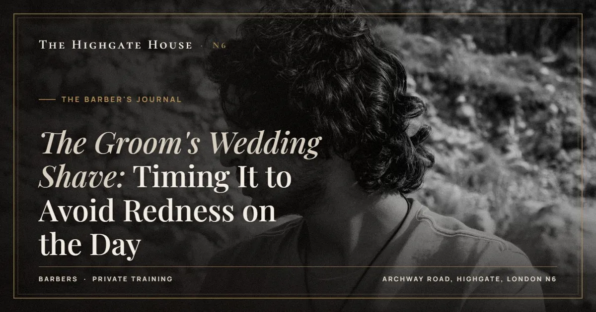 The Groom's Wedding Shave: Timing It to Avoid Redness on the Day - The Barber's Journal, The Highgate House, Highgate N6