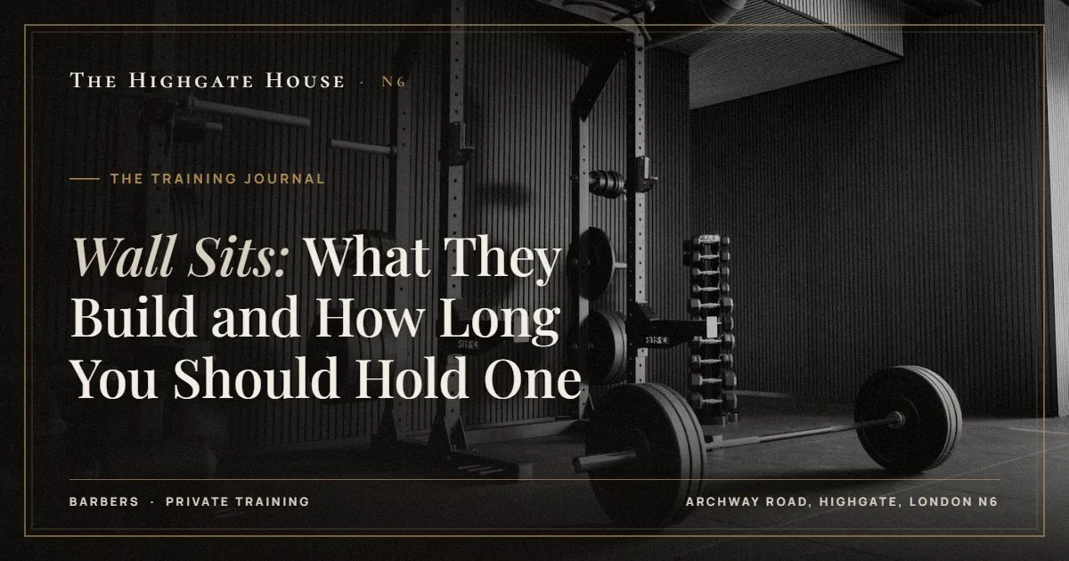 Wall Sits: What They Build and How Long You Should Hold One - The Training Journal, The Highgate House, Highgate N6
