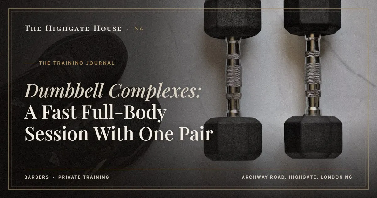 Dumbbell Complexes: A Fast Full-Body Session With One Pair - The Training Journal, The Highgate House, Highgate N6