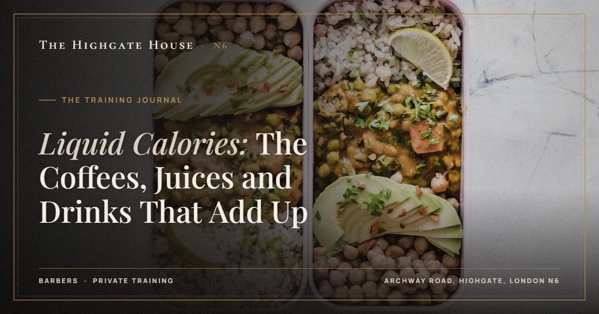 Liquid Calories: The Coffees, Juices and Drinks That Add Up - The Training Journal, The Highgate House, Highgate N6