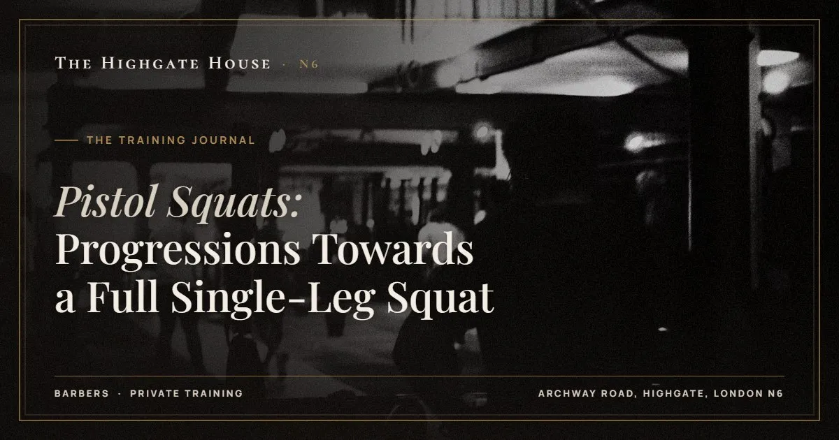 Pistol Squats: Progressions Towards a Full Single-Leg Squat - The Training Journal, The Highgate House, Highgate N6