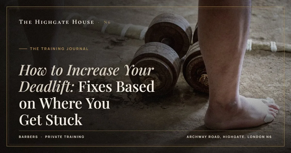How to Increase Your Deadlift: Fixes Based on Where You Get Stuck - The Training Journal, The Highgate House, Highgate N6