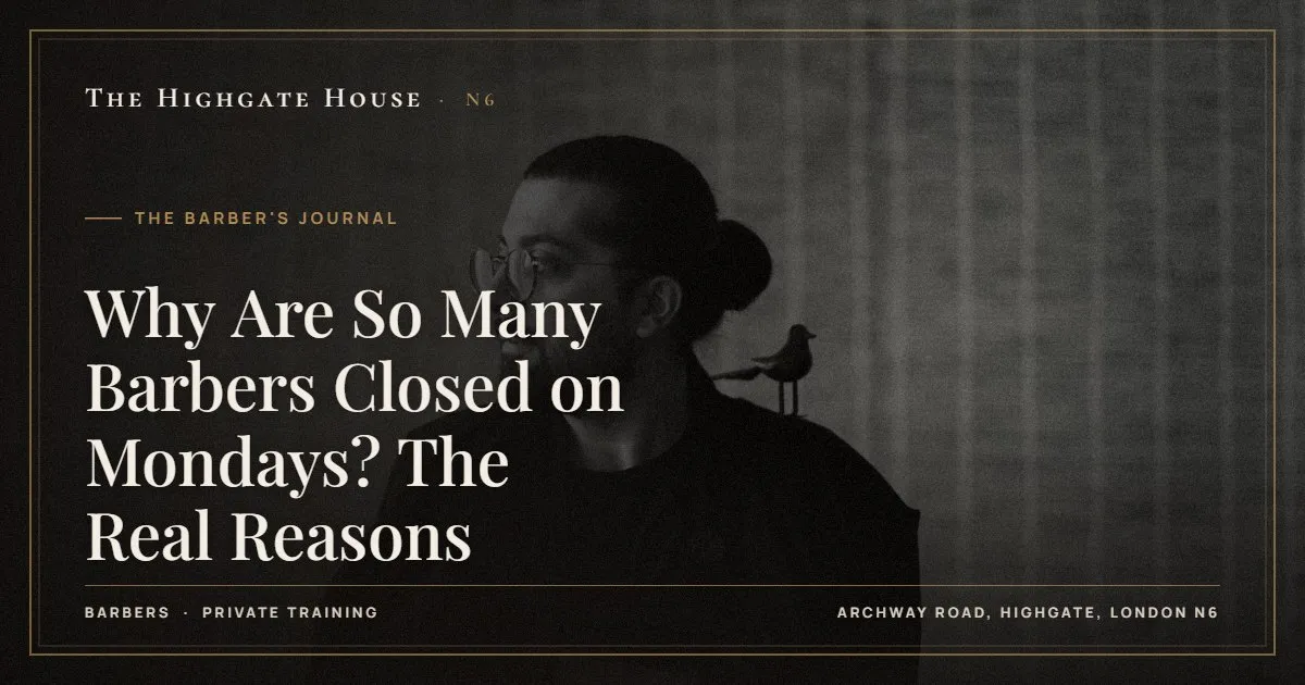 Why Are So Many Barbers Closed on Mondays? The Real Reasons - The Barber's Journal, The Highgate House, Highgate N6