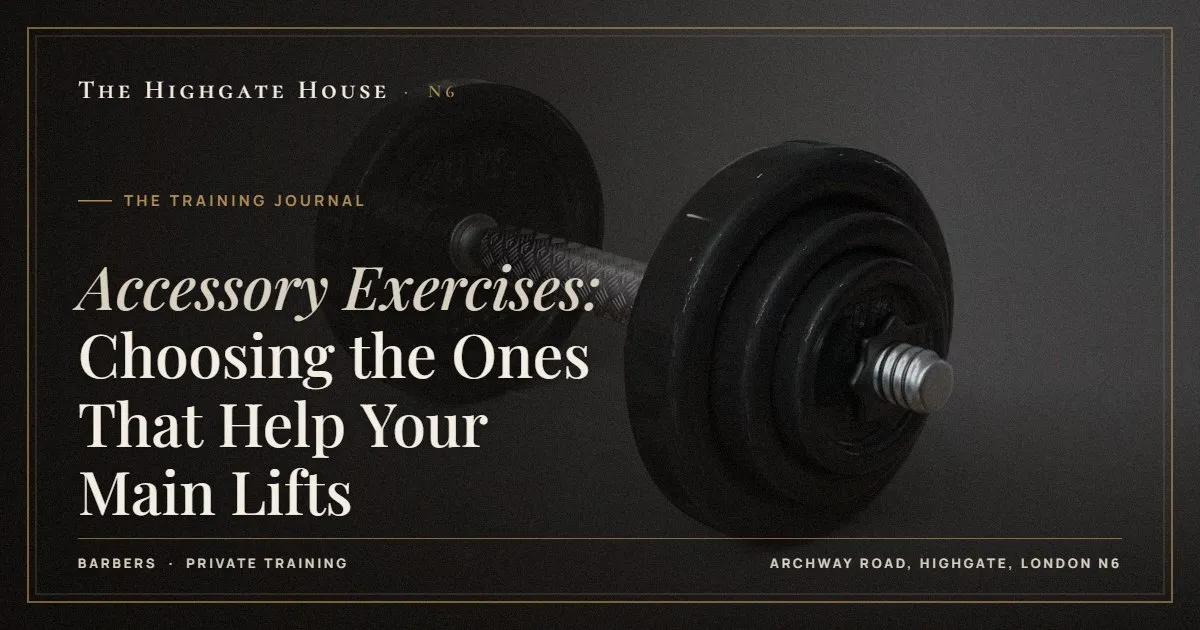 Accessory Exercises: Choosing the Ones That Help Your Main Lifts - The Training Journal, The Highgate House, Highgate N6