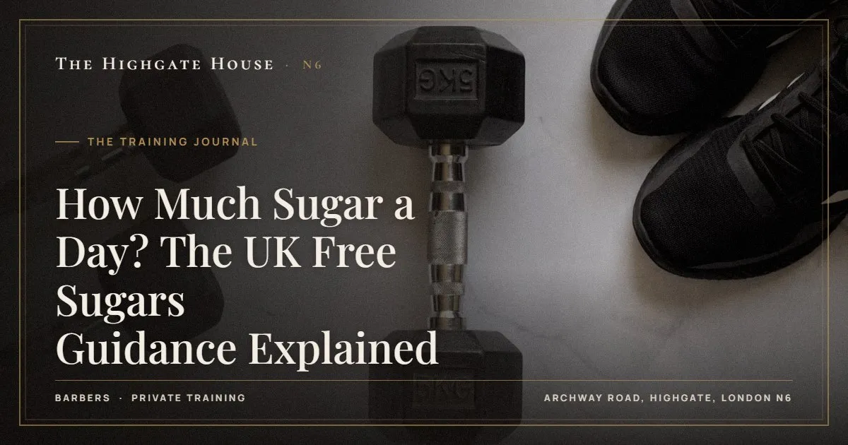 How Much Sugar a Day? The UK Free Sugars Guidance Explained - The Training Journal, The Highgate House, Highgate N6