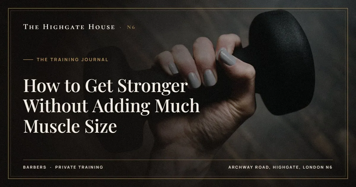 How to Get Stronger Without Adding Much Muscle Size - The Training Journal, The Highgate House, Highgate N6