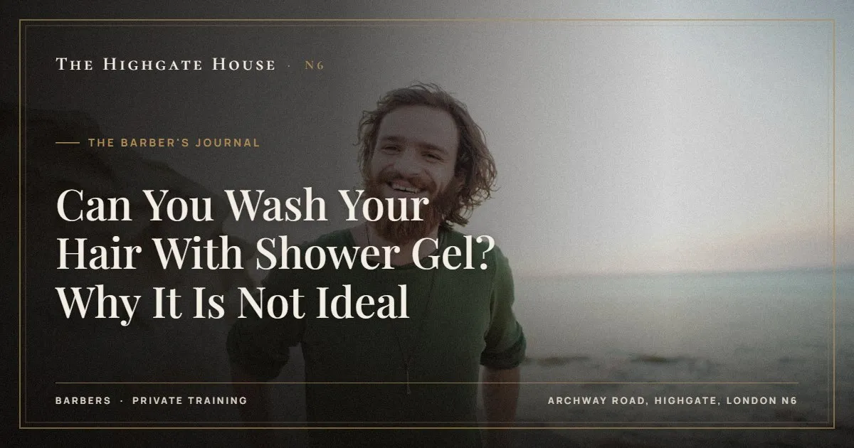 Can You Wash Your Hair With Shower Gel? Why It Is Not Ideal - The Barber's Journal, The Highgate House, Highgate N6