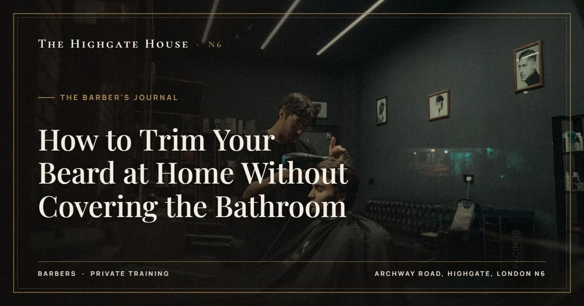 How to Trim Your Beard at Home Without Covering the Bathroom - The Barber's Journal, The Highgate House, Highgate N6