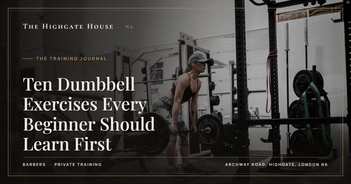Ten Dumbbell Exercises Every Beginner Should Learn First - The Training Journal, The Highgate House, Highgate N6