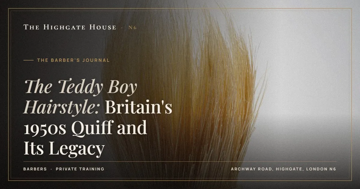 The Teddy Boy Hairstyle: Britain's 1950s Quiff and Its Legacy - The Barber's Journal, The Highgate House, Highgate N6