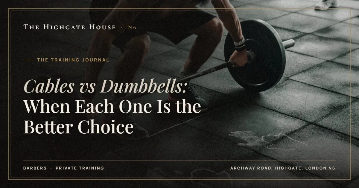 Cables vs Dumbbells: When Each One Is the Better Choice - The Training Journal, The Highgate House, Highgate N6