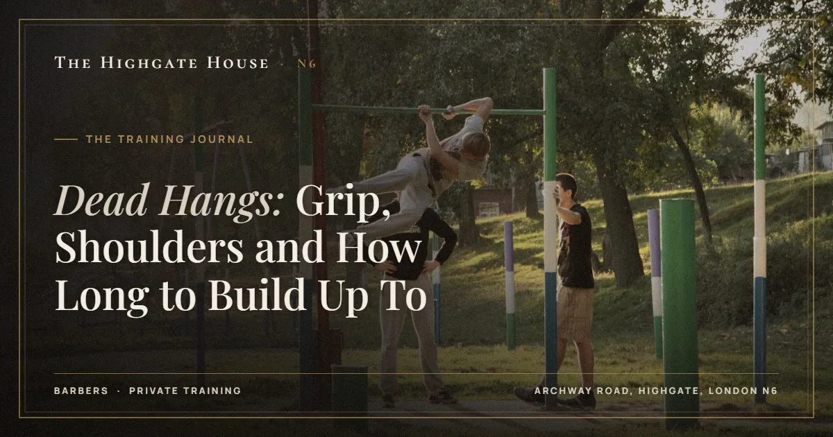 Dead Hangs: Grip, Shoulders and How Long to Build Up To - The Training Journal, The Highgate House, Highgate N6