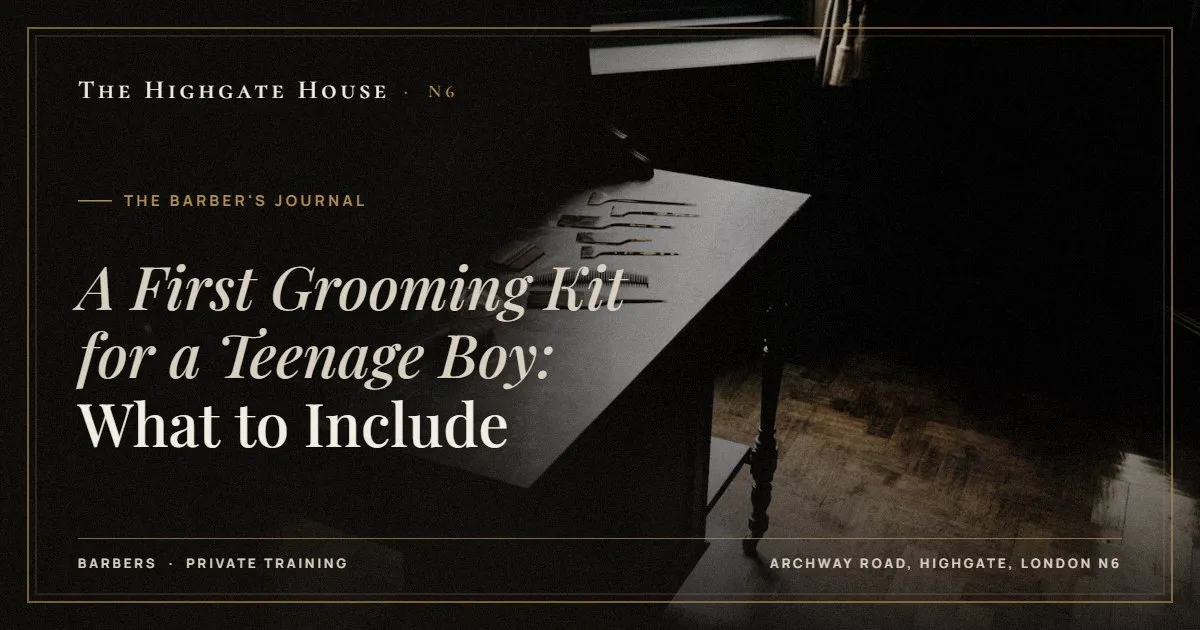 A First Grooming Kit for a Teenage Boy: What to Include - The Barber's Journal, The Highgate House, Highgate N6
