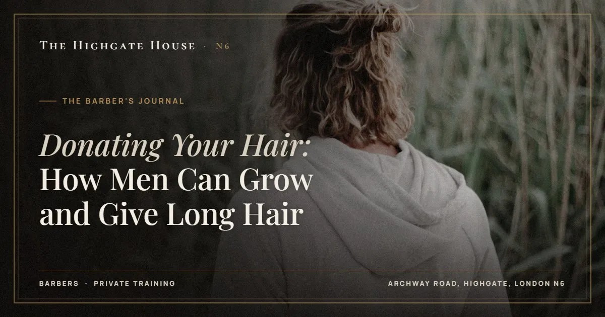 Donating Your Hair: How Men Can Grow and Give Long Hair - The Barber's Journal, The Highgate House, Highgate N6