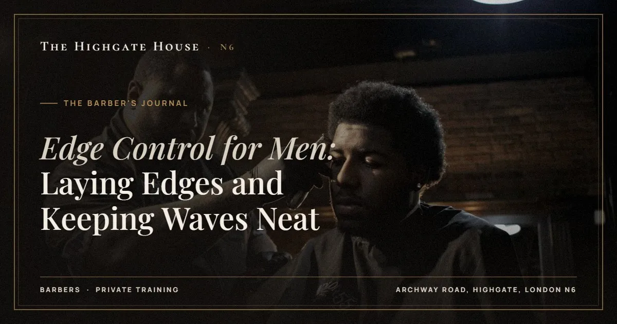 Edge Control for Men: Laying Edges and Keeping Waves Neat - The Barber's Journal, The Highgate House, Highgate N6