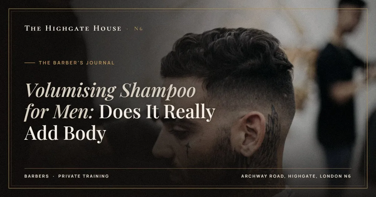 Volumising Shampoo for Men: Does It Really Add Body - The Barber's Journal, The Highgate House, Highgate N6