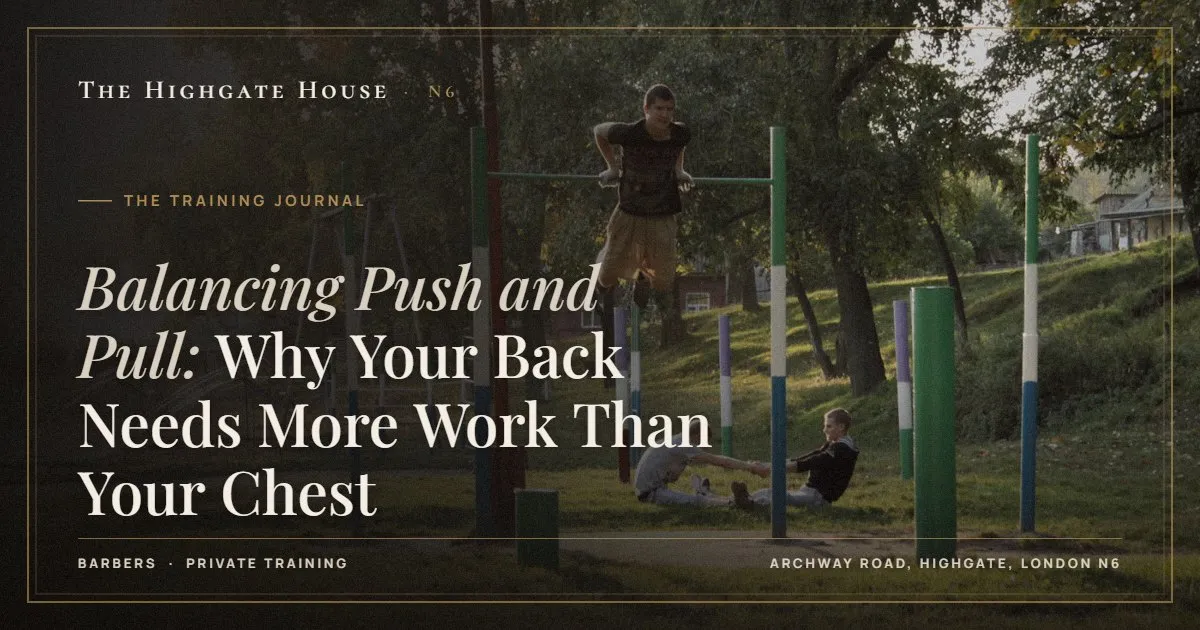 Balancing Push and Pull: Why Your Back Needs More Work Than Your Chest - The Training Journal, The Highgate House, Highgate N6