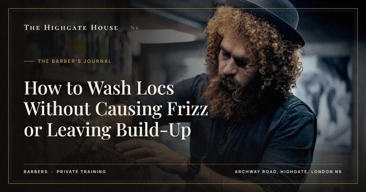 How to Wash Locs Without Causing Frizz or Leaving Build-Up - The Barber's Journal, The Highgate House, Highgate N6