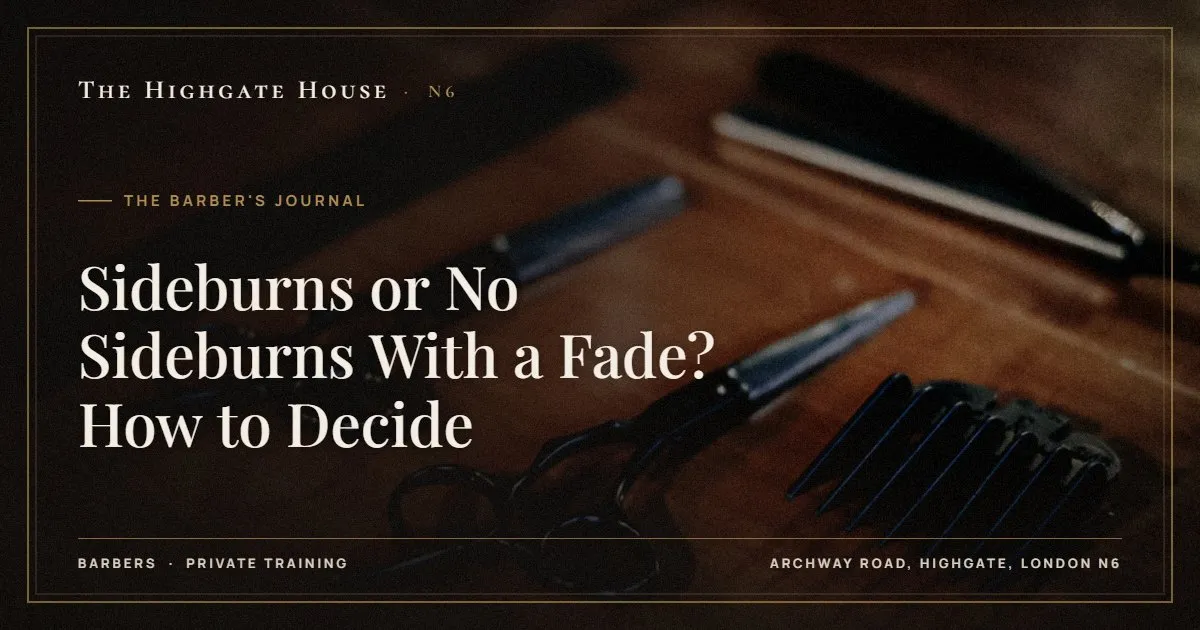 Sideburns or No Sideburns With a Fade? How to Decide - The Barber's Journal, The Highgate House, Highgate N6