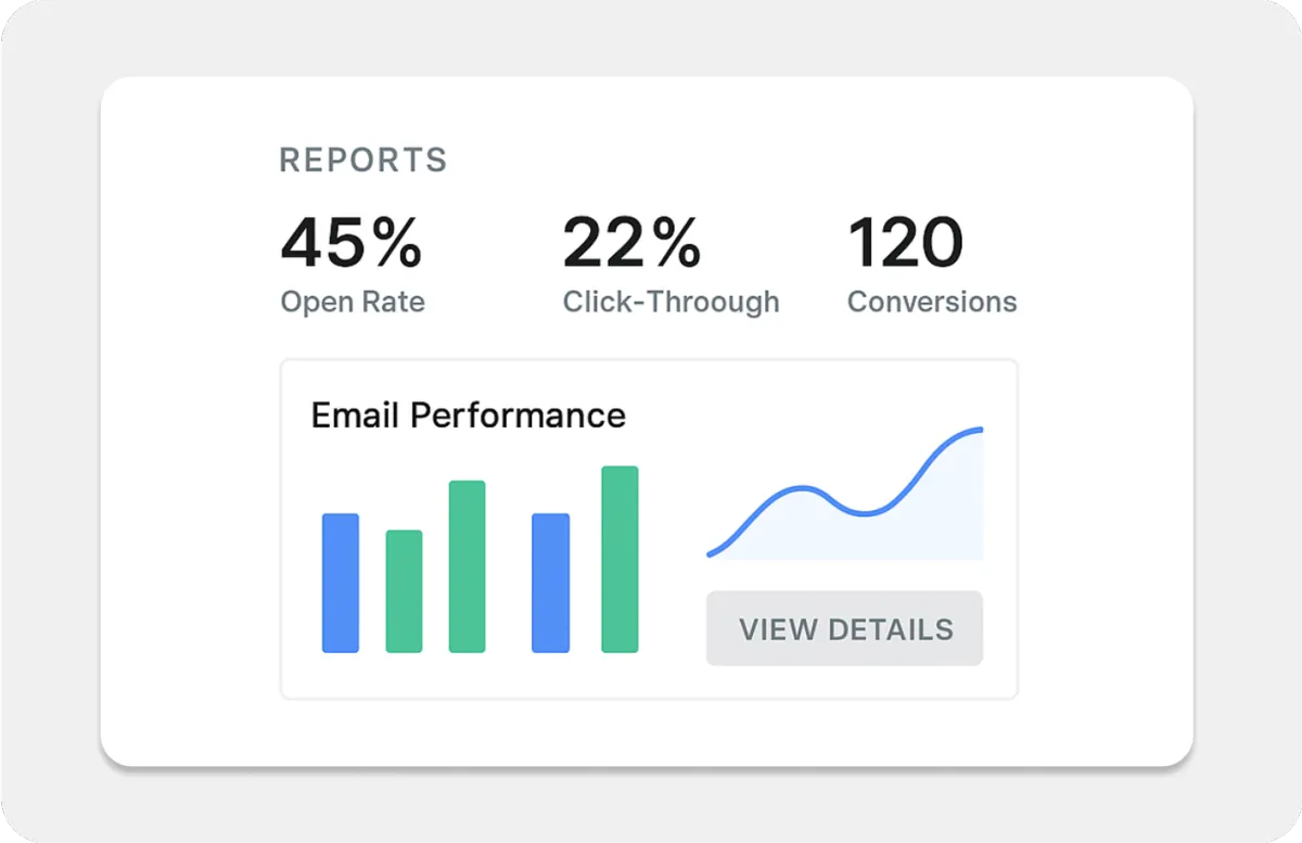 Reporting & Analytics for  Email Campaigns