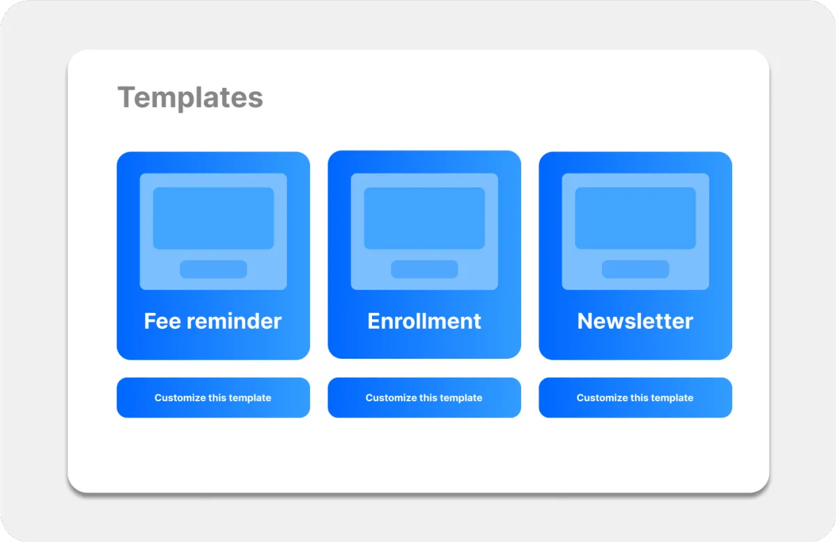Pre-Built Email Templates  for Education