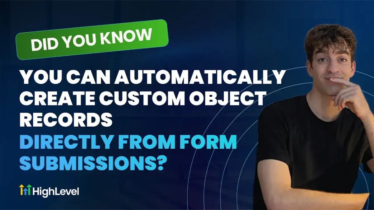 Automatically Create Custom Object Records Directly from Form Submissions