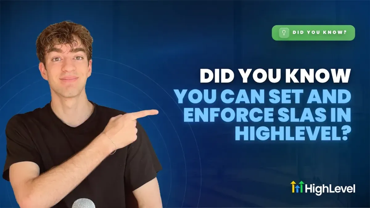 Set and Enforce SLAs in HighLevel