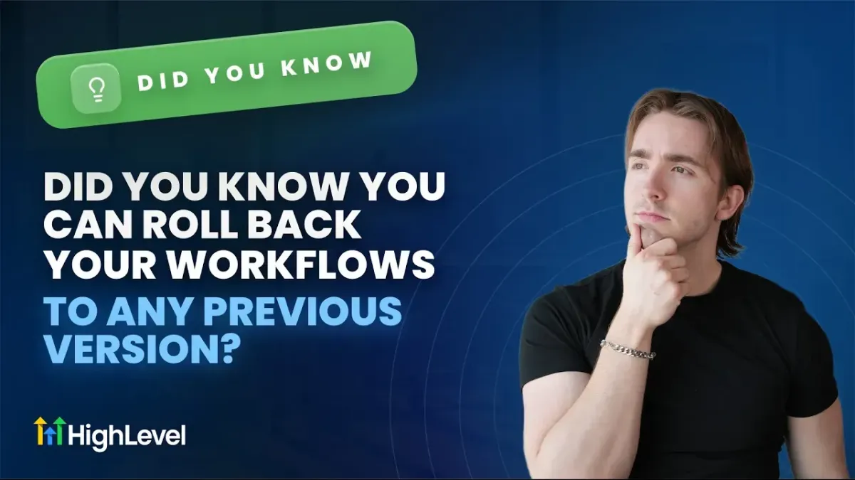 Did You Know You Can Roll Back Your Workflows to Any Previous Version with Version History?
