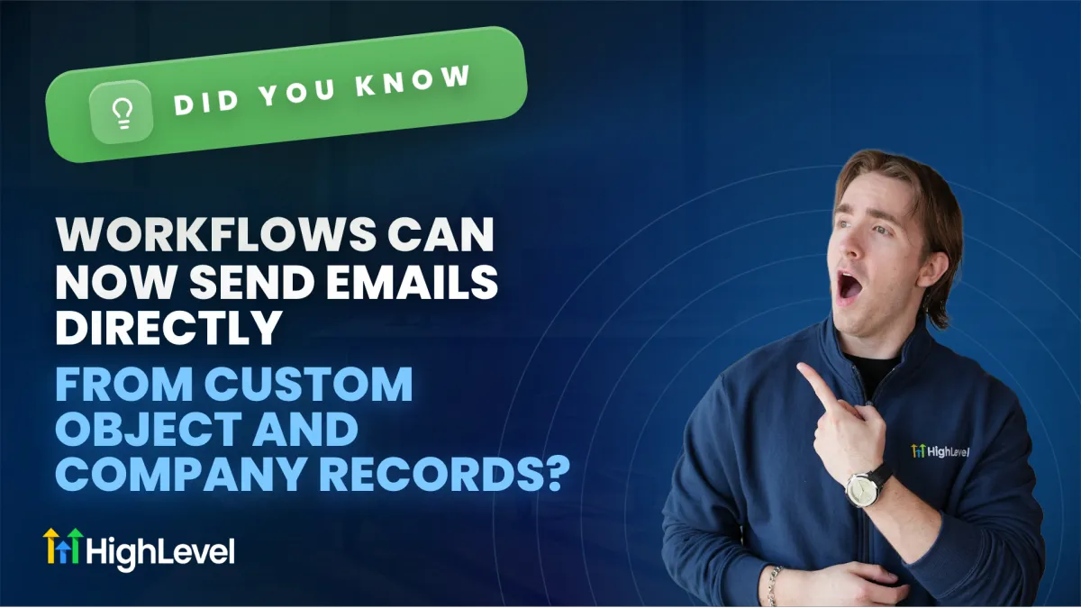 Did You Know Workflows Can Now Send Emails Directly from Custom Object and Company Records?