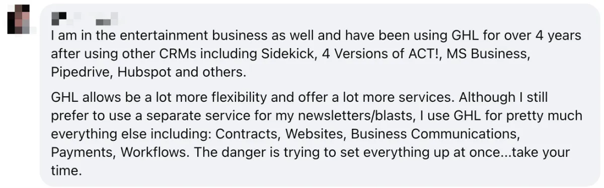 FB testimonial 