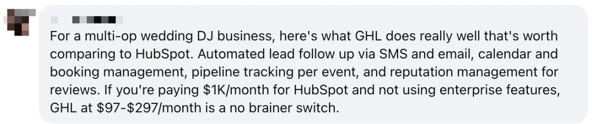 FB testimonial 